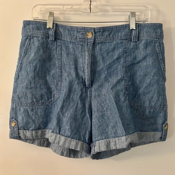 Talbots Pants - Talbots Shorts Women's Linen Blend Shorts in 
Chambray Women’s Size 12P
